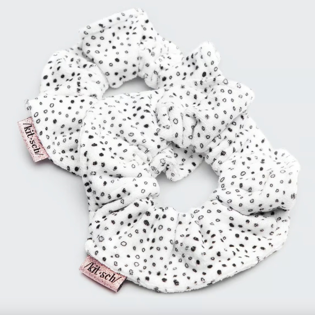 Kitsch Towel Scrunchies Set Of 2 - Micro Dot